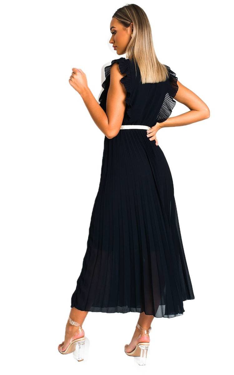 Pleated Maxi Dress