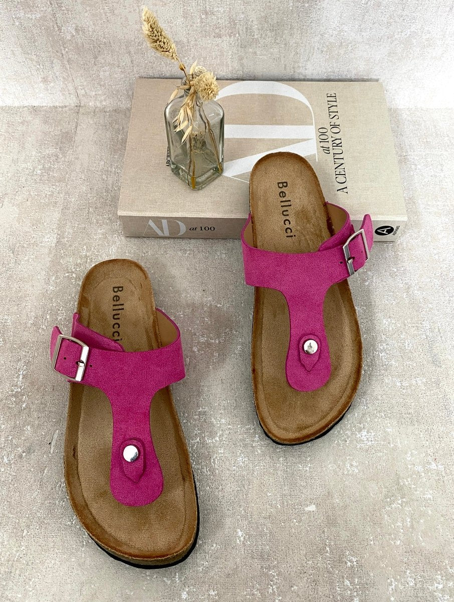 T-strap Slip On Flat Thong Sandals