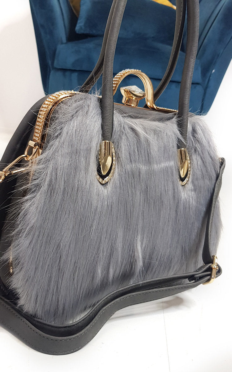 Faux Fur Handbag