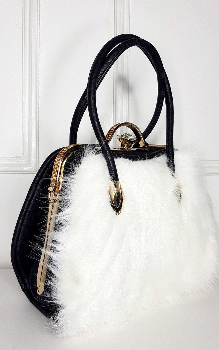 Faux Fur Handbag