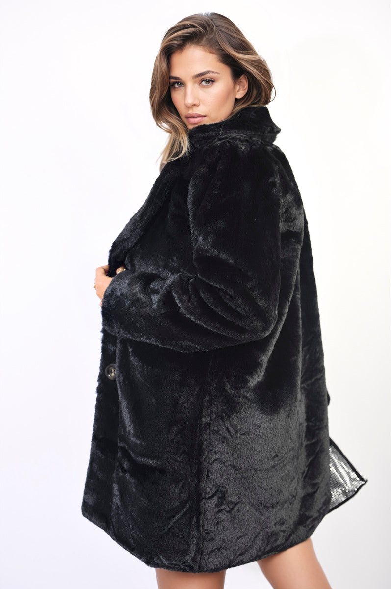 Fluffy Faux Fur Jacket