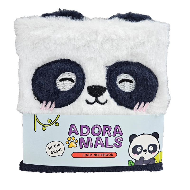 Panda fluffy notebook – The Little Craft Room