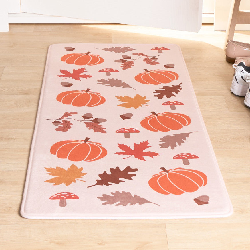 Washable Cosy Autumn Printed Runner - Leaves