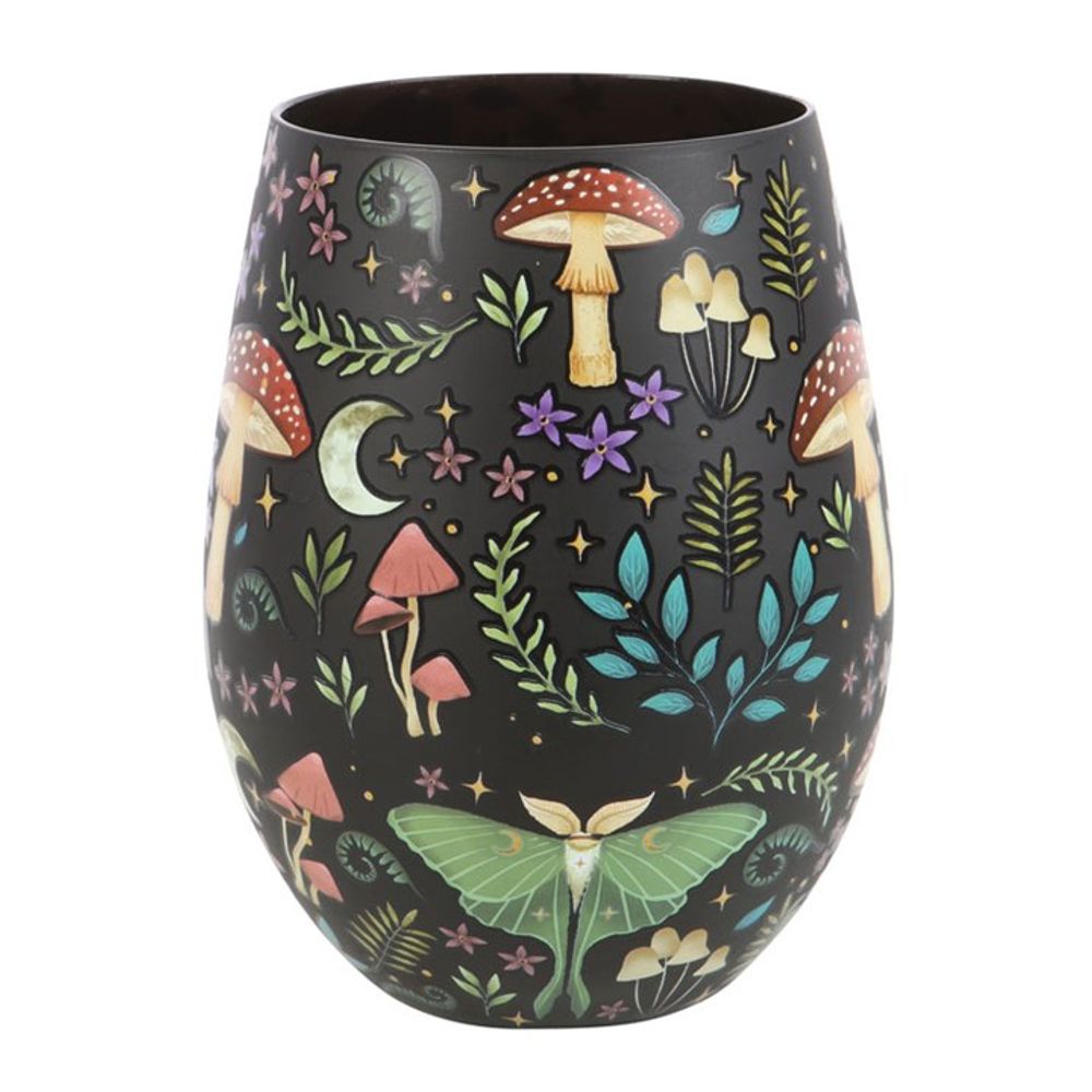 Dark Forest Print Stemless Glass