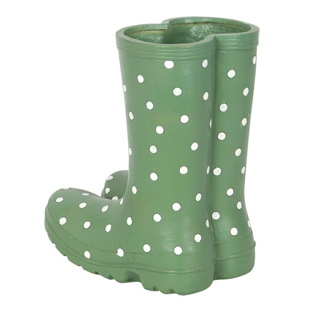 Light Green Welly Boot Planter