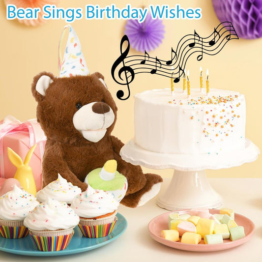 Make A Wish Happy Birthday Singing Bear AS-22869