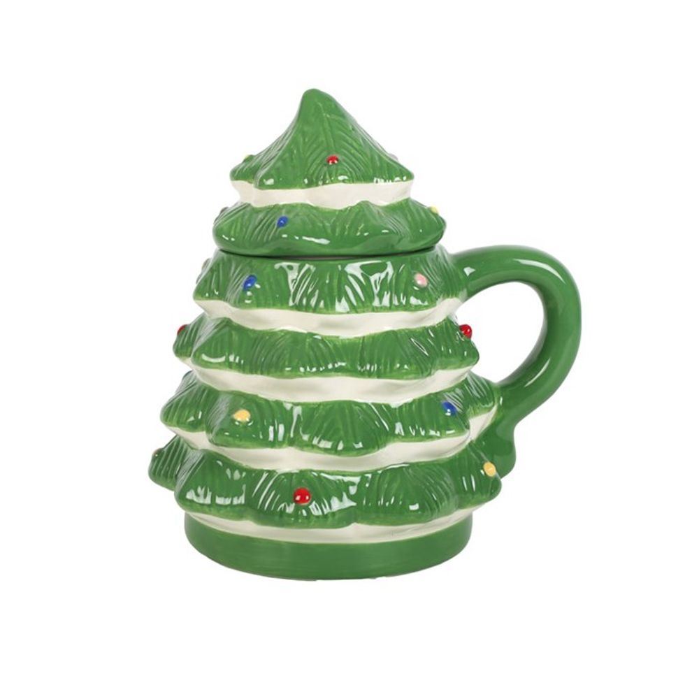 Green Christmas Tree Shaped Mug