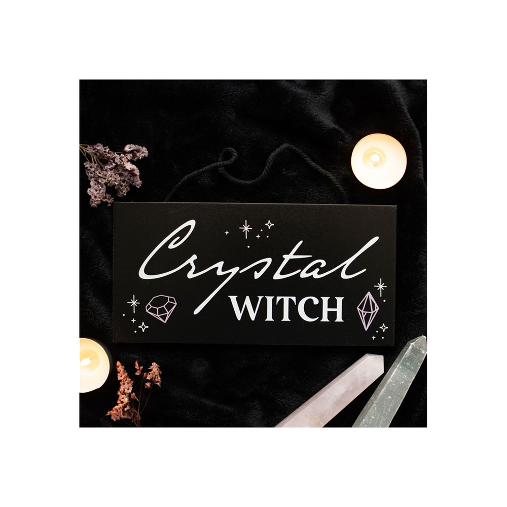 Crystal Witch Hanging Sign