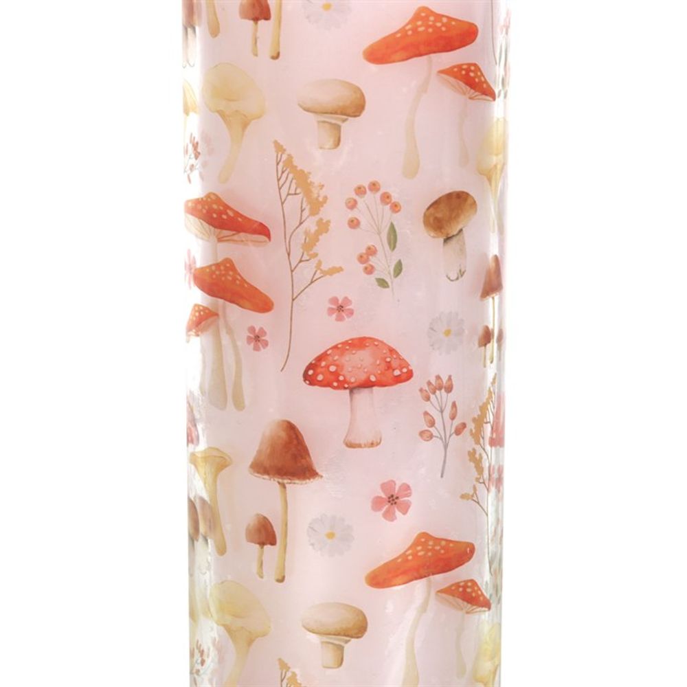 Mushroom Print Enchanted Forest Tube Candle