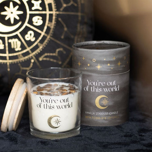 Vanilla Stardust Crystal Chip Candle