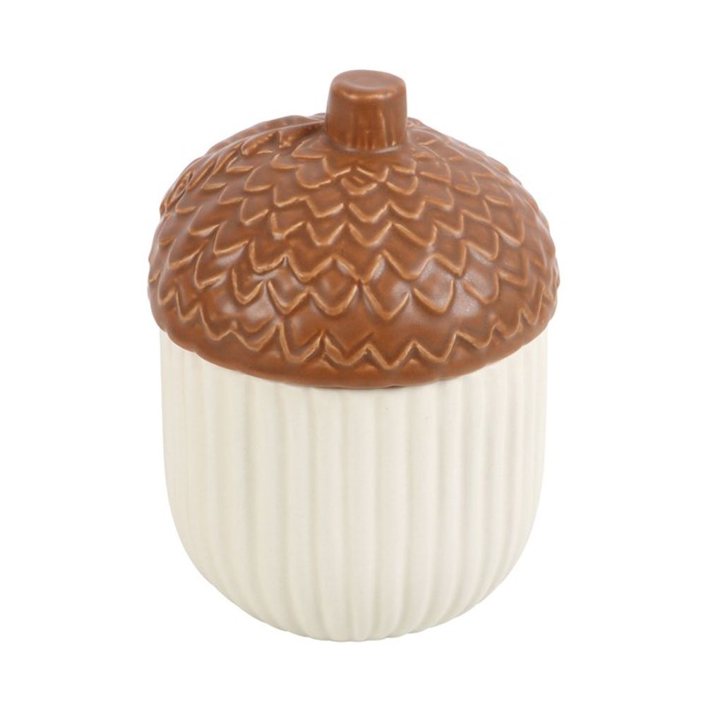 Autumn Acorn Ceramic Storage Jar