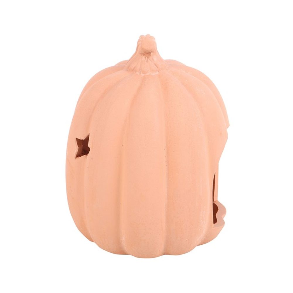 9cm Terracotta Pumpkin Tealight Holder