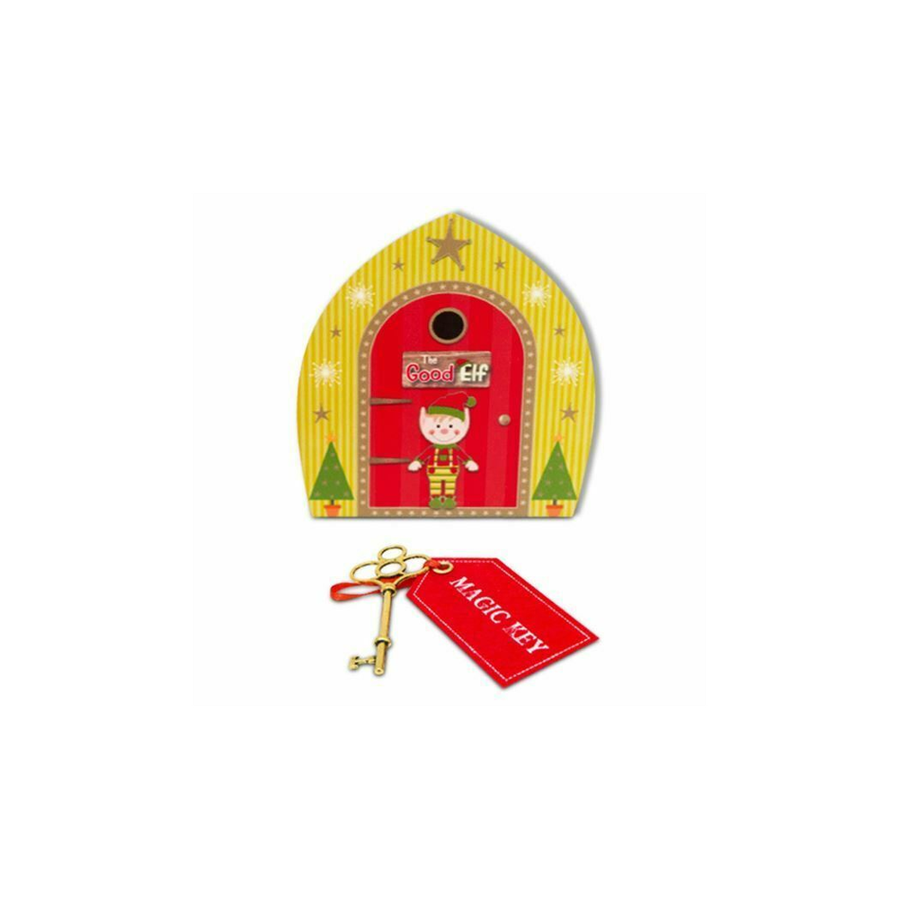 The Good Elf Door & Magic Key Kid Christmas Shelf Elf Xmas Gift