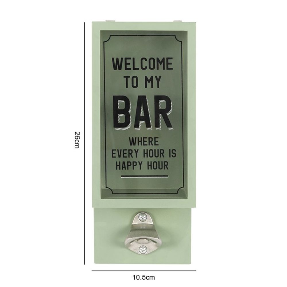 Green Garden Bar Bottle Opener Plaque