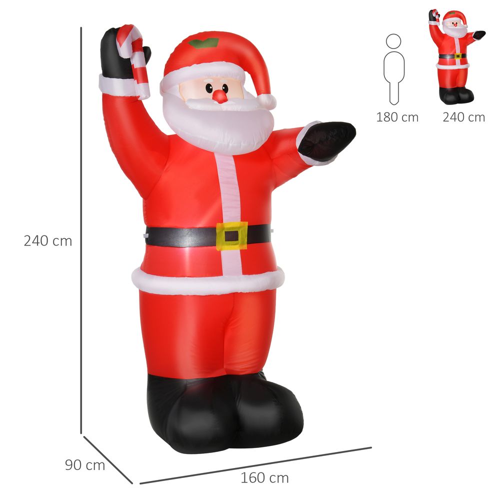 Inflatable Christmas Santa Claus Air Blown Decoration Yard