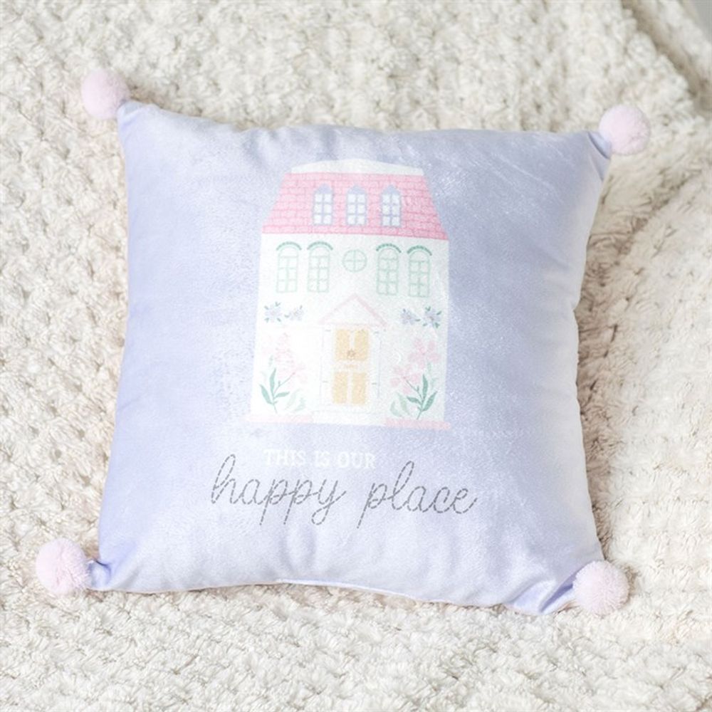 35cm Square This Is Our Happy Place Square Cushion