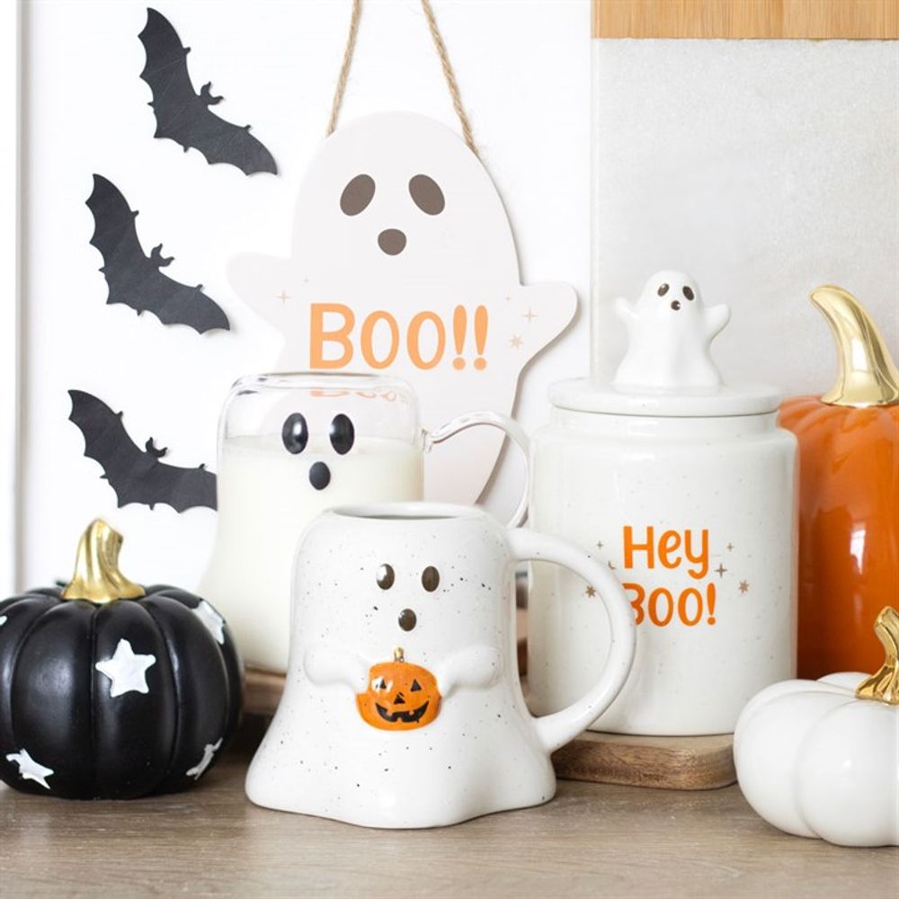 20cm Ghost Shaped Hanging Sign