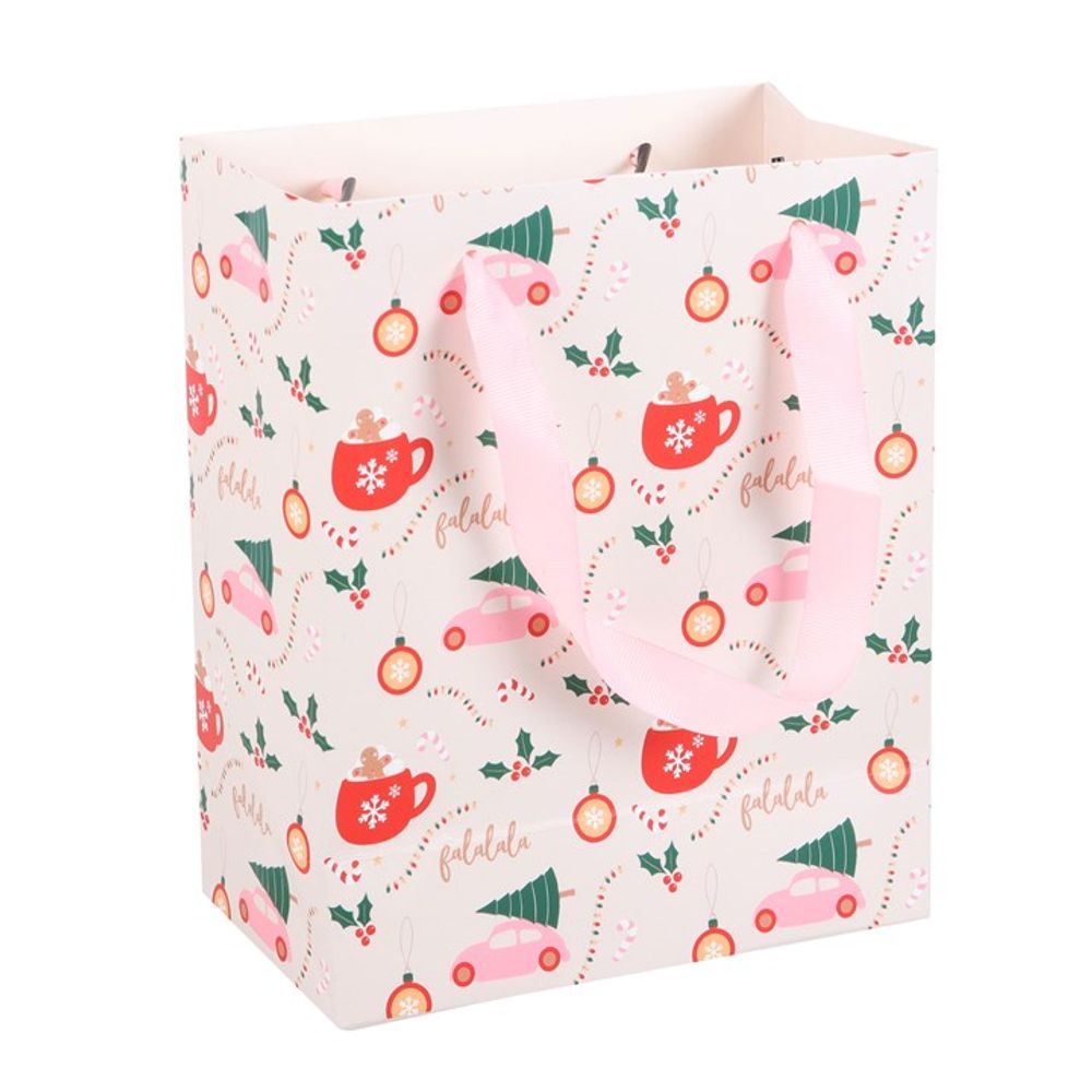 23cm Medium Sugarplum Fun Christmas Print Gift Bag