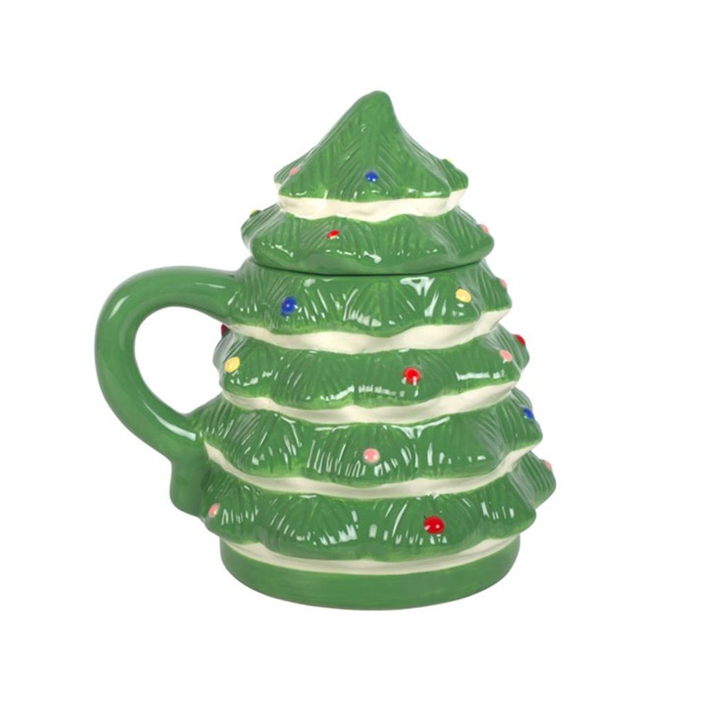 Green Christmas Tree Shaped Mug